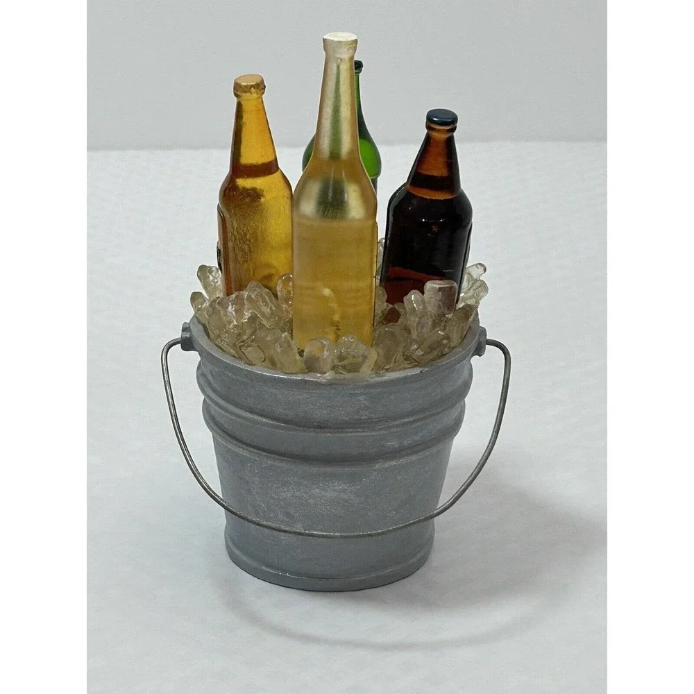 Cardinal Inc‎ - Miniature Ice-Cold Beer Bucket with Bottle Pate/Cheese Spreaders